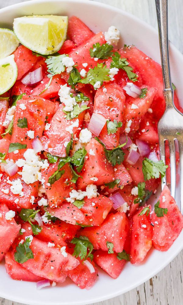 Cilantro Lime Watermelon Salad