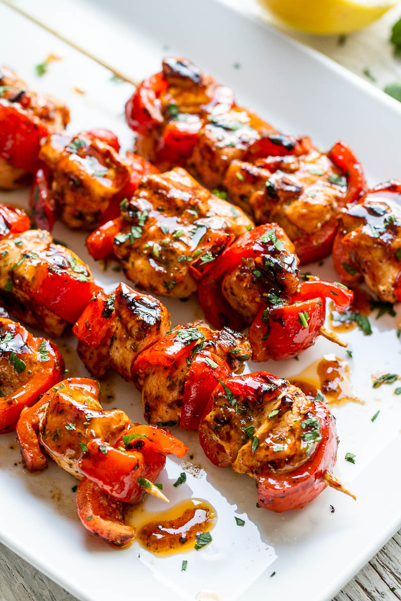 Grilled Brown Sugar Garlic Chicken - Juicy tender and so delicious! Ideal for a quick dinner any night of the week.