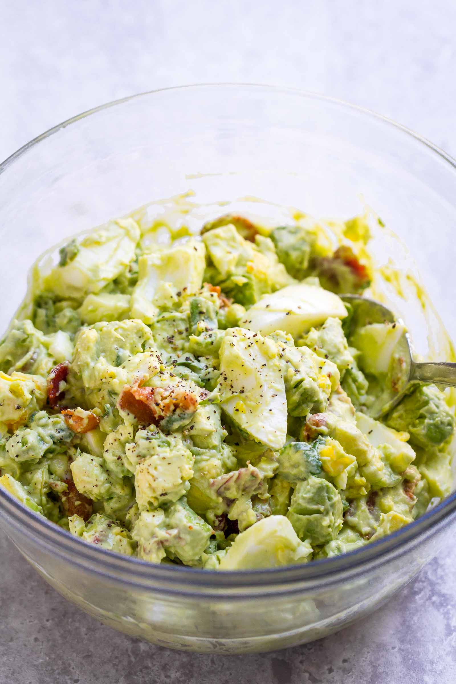 Creamy Egg Salad with Avocado - Daen's Kitchen