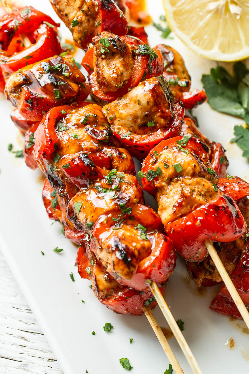 Grilled Brown Sugar Garlic Chicken - Juicy tender and so delicious! Ideal for a quick dinner any night of the week.
