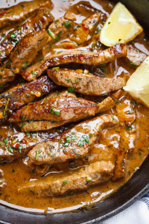 Pan-Seared Steak in Butter Sauce