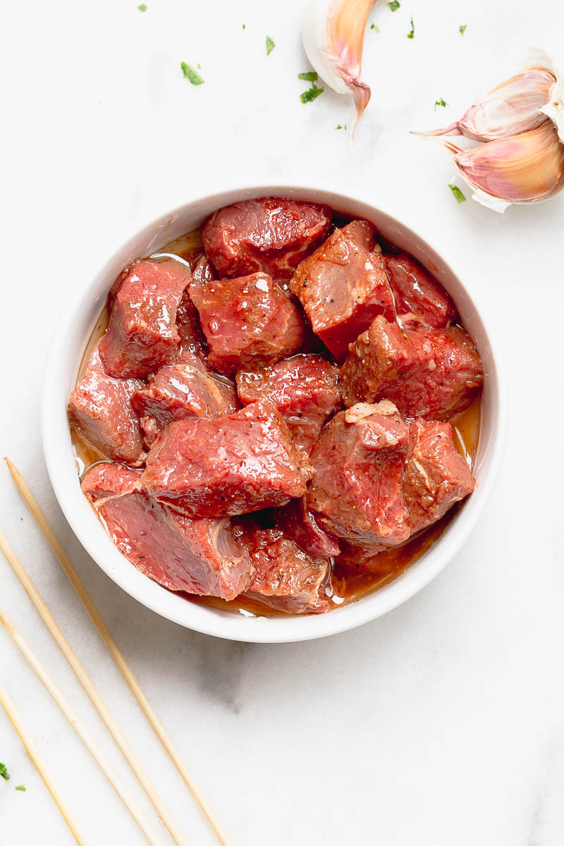 Grilled Steak Kabobs - Crazy juicy, and so delicious. Each tender morsel just melts in your mouth and explodes with flavor.