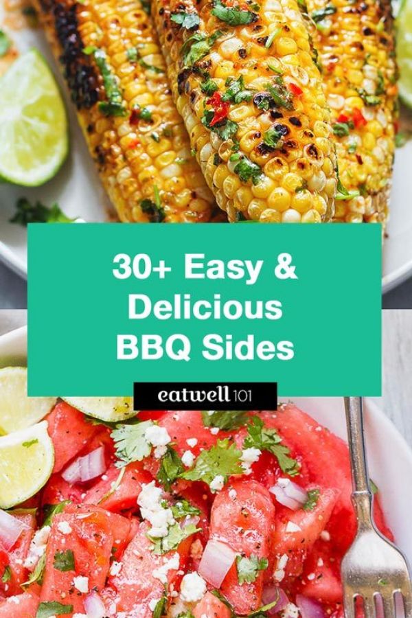 30+ Easy BBQ Sides for All Your Backyard Cookouts - #recipe by #eatwell101 - https://www.eatwell101.com/bbq-side-dishes-recipes