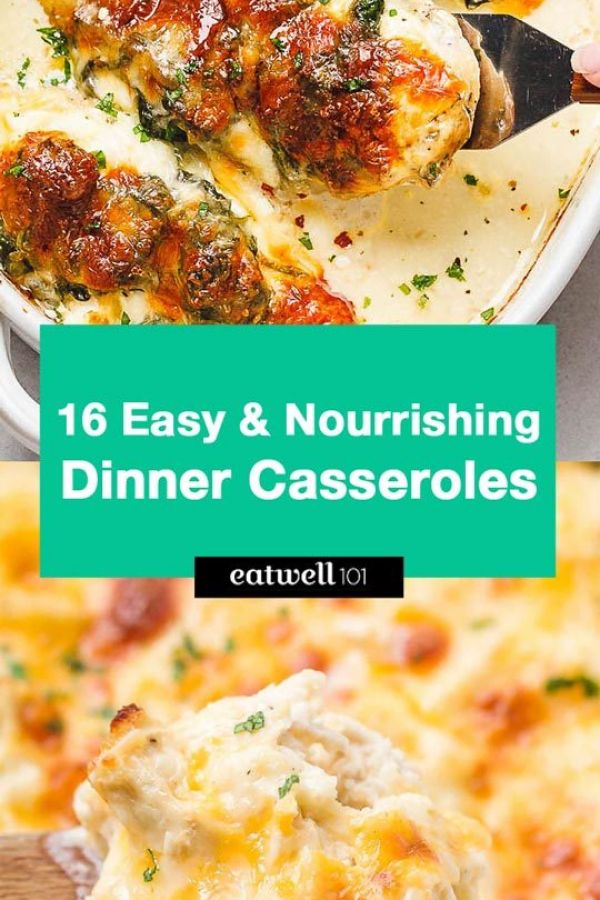 40+ Easy Casserole Recipes for Dinner - #recipe by #eatwell101 - https://www.eatwell101.com/dinner-casserole-recipes