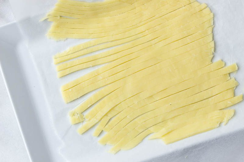 2-Ingredient Keto / Low Carb Pasta Noodles - Chewy and delicious - the perfect low carb basis for all of your favorite pasta sauces and flavors!