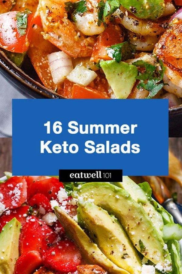 32 Best Summer Keto Salad Recipes - #recipe by #eatwell101 - https://www.eatwell101.com/keto-salad-recipes