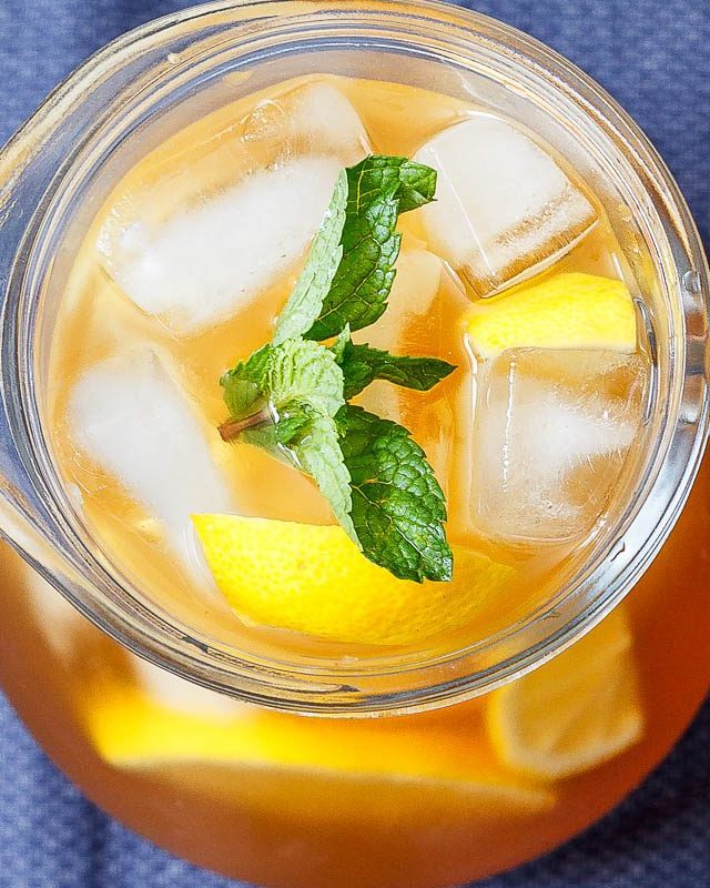 Lemon Iced Tea - #recipe by #eatwell101 - https://www.eatwell101.com/lemon-iced-tea-recipe