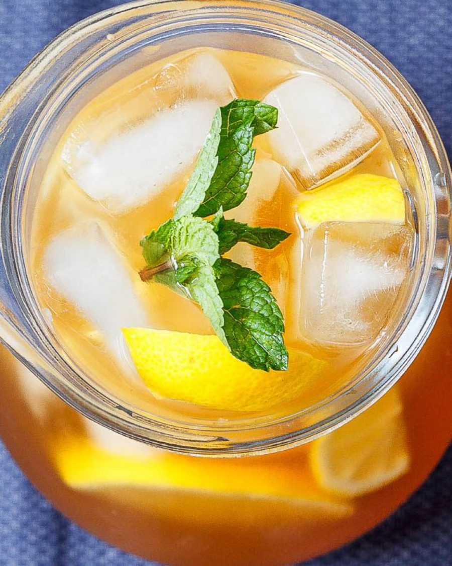 Lemon Iced Tea - #recipe by #eatwell101 - https://www.eatwell101.com/lemon-iced-tea-recipe