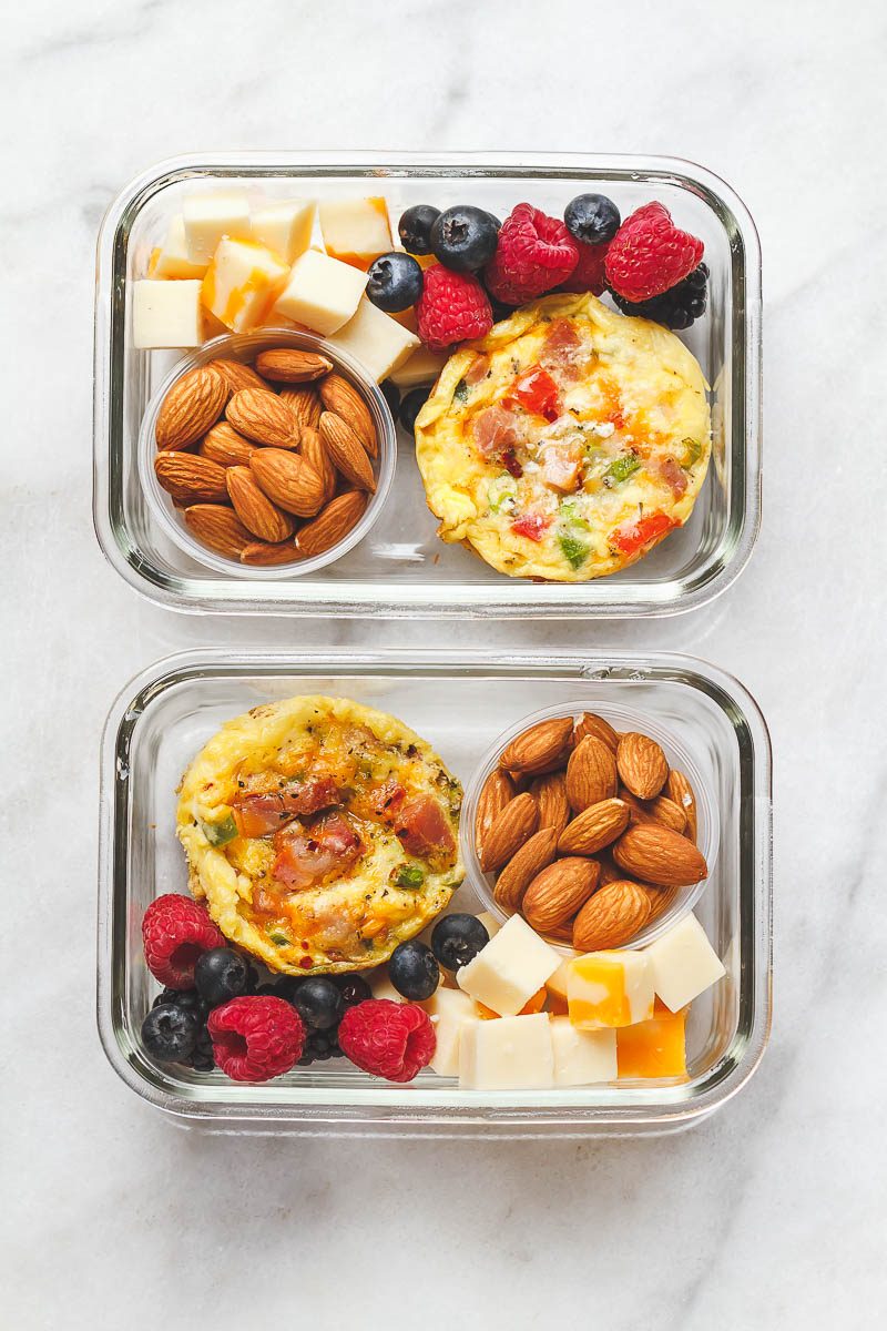 Easy Keto Meal Prep Breakfast - Boordevol eiwitten en zo handig voor drukke ochtenden, dit is de perfecte make-ahead optie voor onderweg.