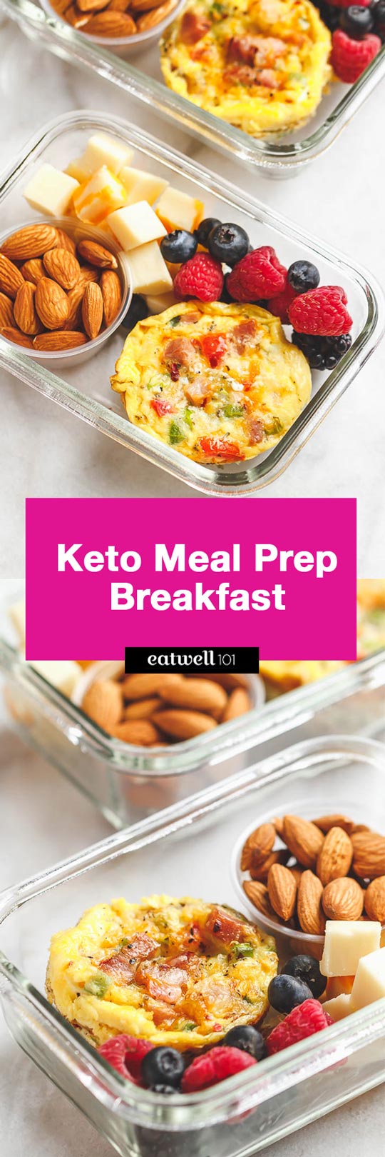 Easy Keto Meal Prep Breakfast - #keto #breakfast #recipe #eatwell101 - Packed with protein and so convenient for busy mornings, this is the perfect make-ahead option for on the go.