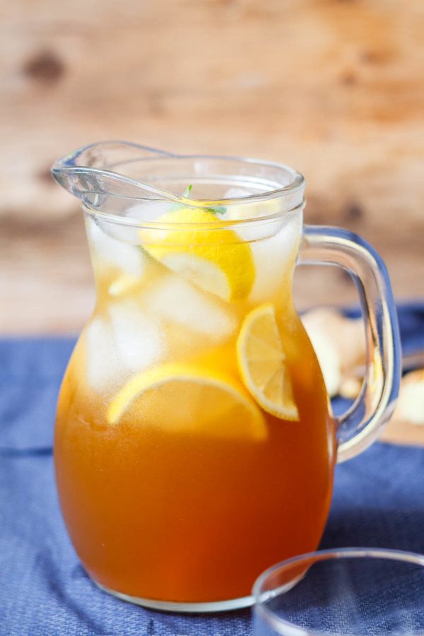 Lemon Iced Tea - #recipe by #eatwell101 - https://www.eatwell101.com/lemon-iced-tea-recipe