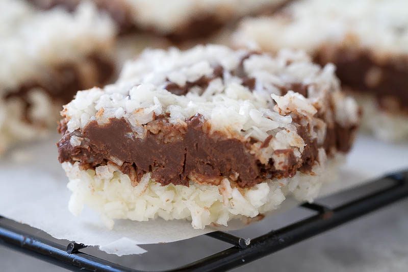 Chocolate Coconut Bars - These simple and delicious chocolate bars require no baking and are completely sugar free!