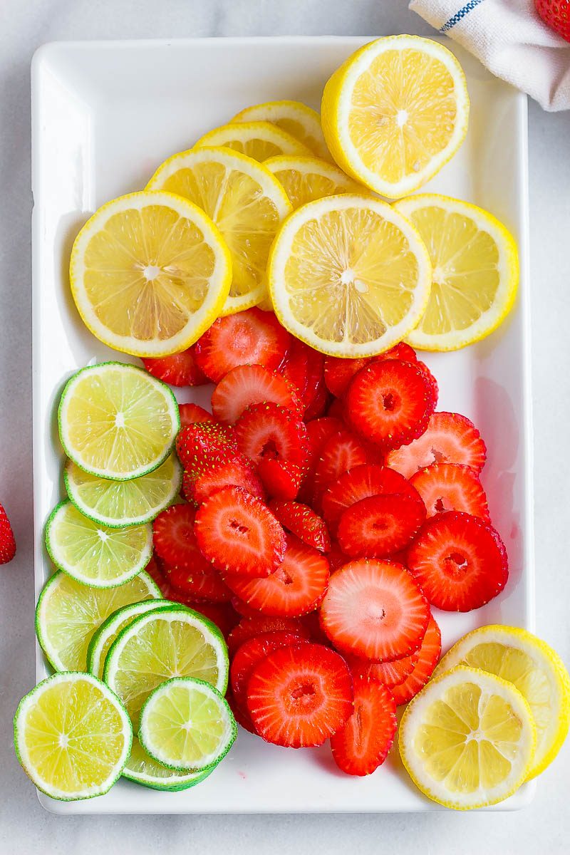 Strawberry Lime Punch - Refreshing and full of flavors, this citrusy strawberry punch is perfect for serving up at your parties this summer!