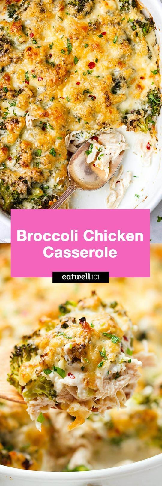 Broccoli Chicken Casserole - A loaded and comforting chicken casserole your whole family will love!