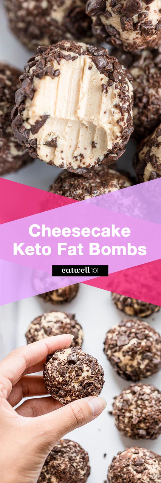 Cheesecake Keto Fat Bombs - Perfect for whenever you need something quick & keto throughout the day.
