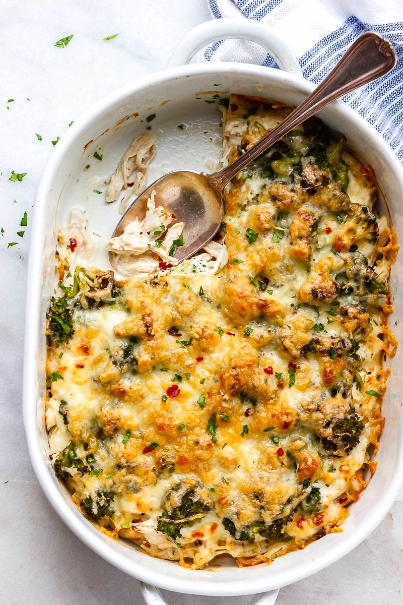 Broccoli Chicken Casserole with Cream Cheese and Mozzarella – Chicken ...