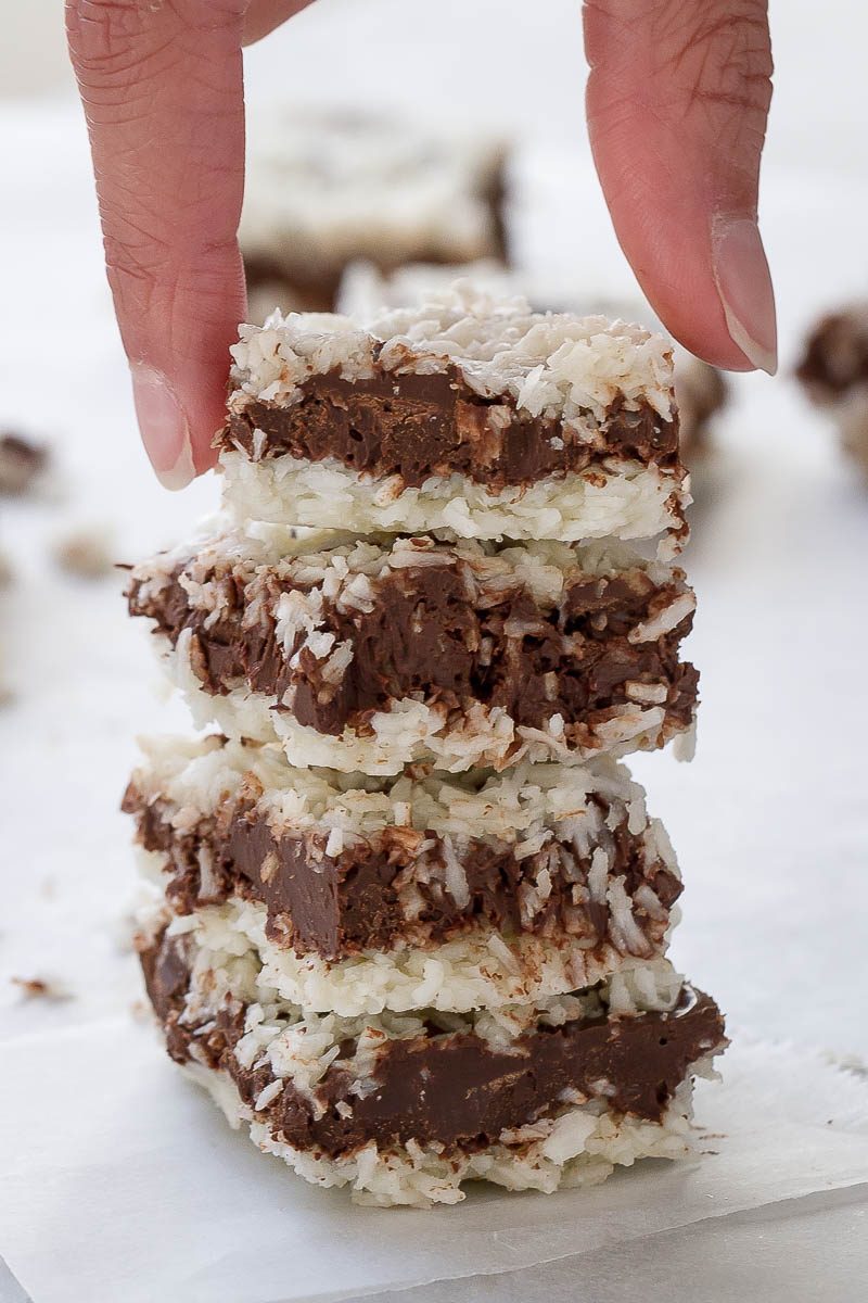 NoBake Chocolate Coconut Bars Recipe How to Make NoBake Bars