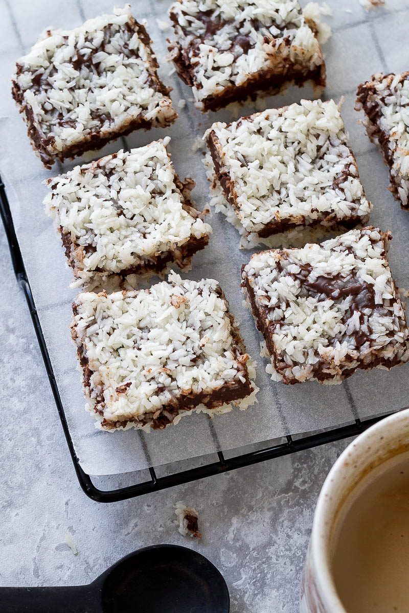 Chocolate Coconut Bars - These simple and delicious chocolate bars require no baking and are completely sugar free!
