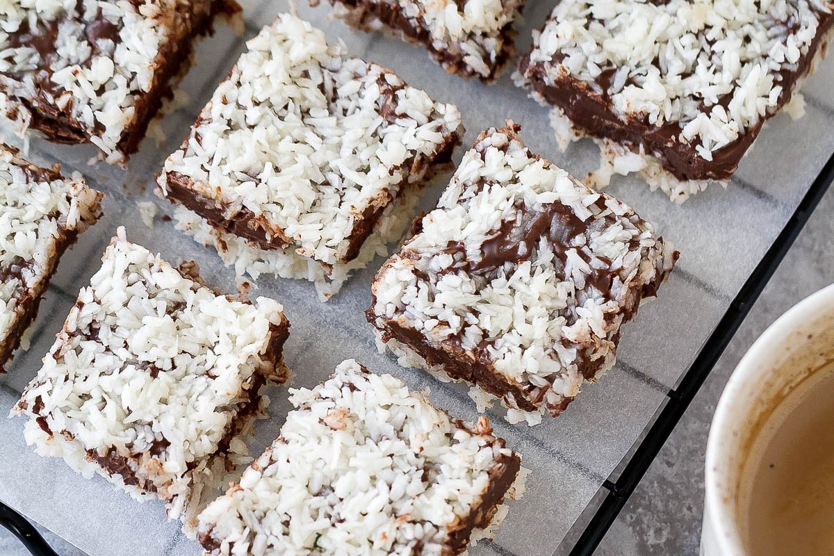 No-Bake Chocolate Coconut Bars {Keto, Paleo, Low Carb}