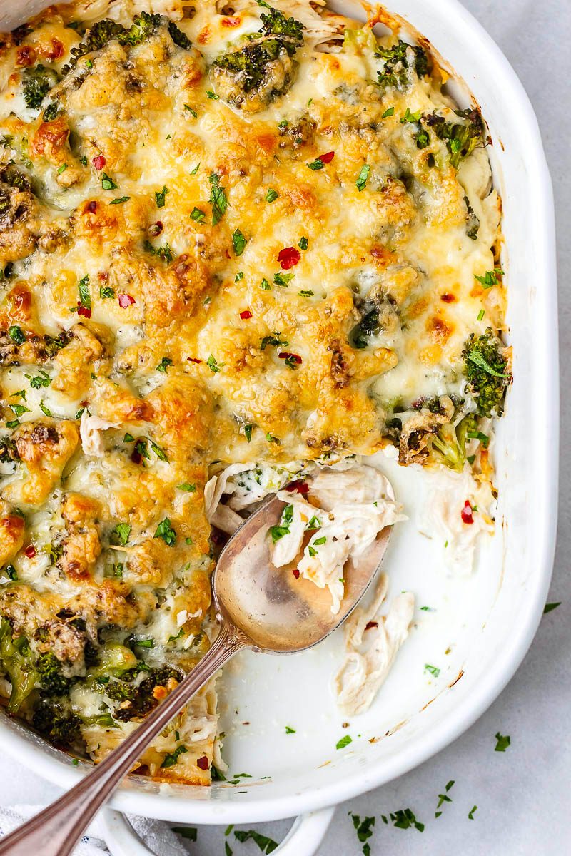 Broccoli Chicken Casserole with Cream Cheese and Mozzarella – Chicken ...