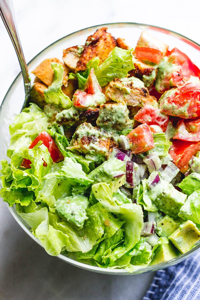 Taco Chicken Salad - Bursting with tender, juicy chicken, this healthy salad is the perfect switch up from your classic chicken salad recipe.