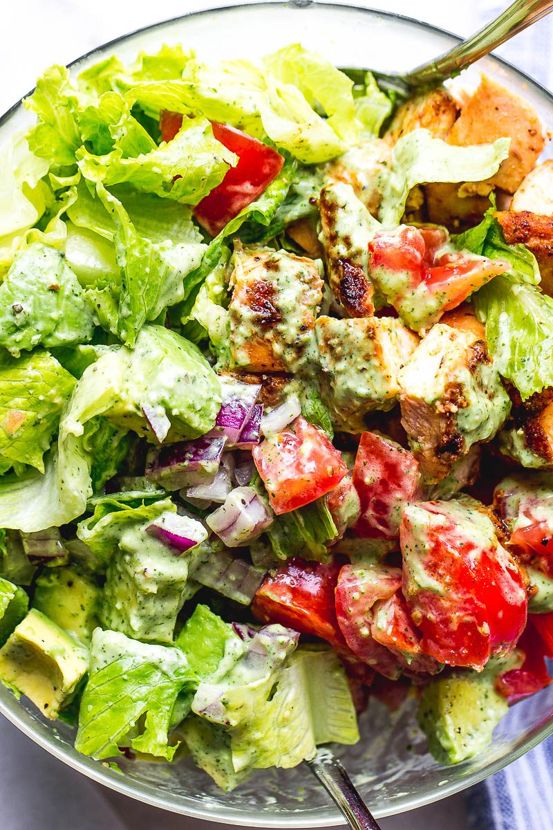 Taco Chicken Salad - Bursting with tender, juicy chicken, this healthy salad is the perfect switch up from your classic chicken salad recipe.