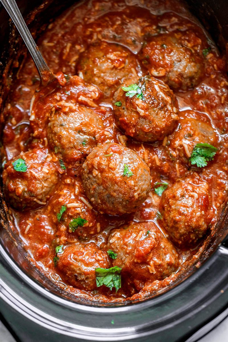 Slow Cooker Italian Sausage Meatballs Recipe – Slow Cooked Meatbals ...
