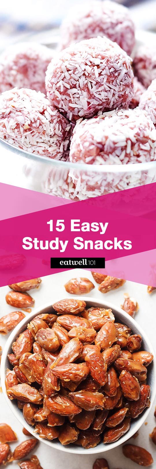 15 study snack recipes that are easy, wholesome and yummy to help keep your mind focused!