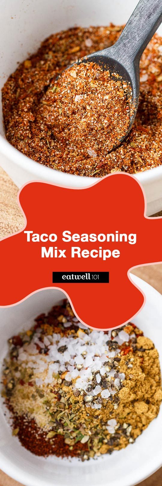 Taco Seasoning Recipe - An easy 5-minute recipe for homemade gluten-free taco seasoning mix!