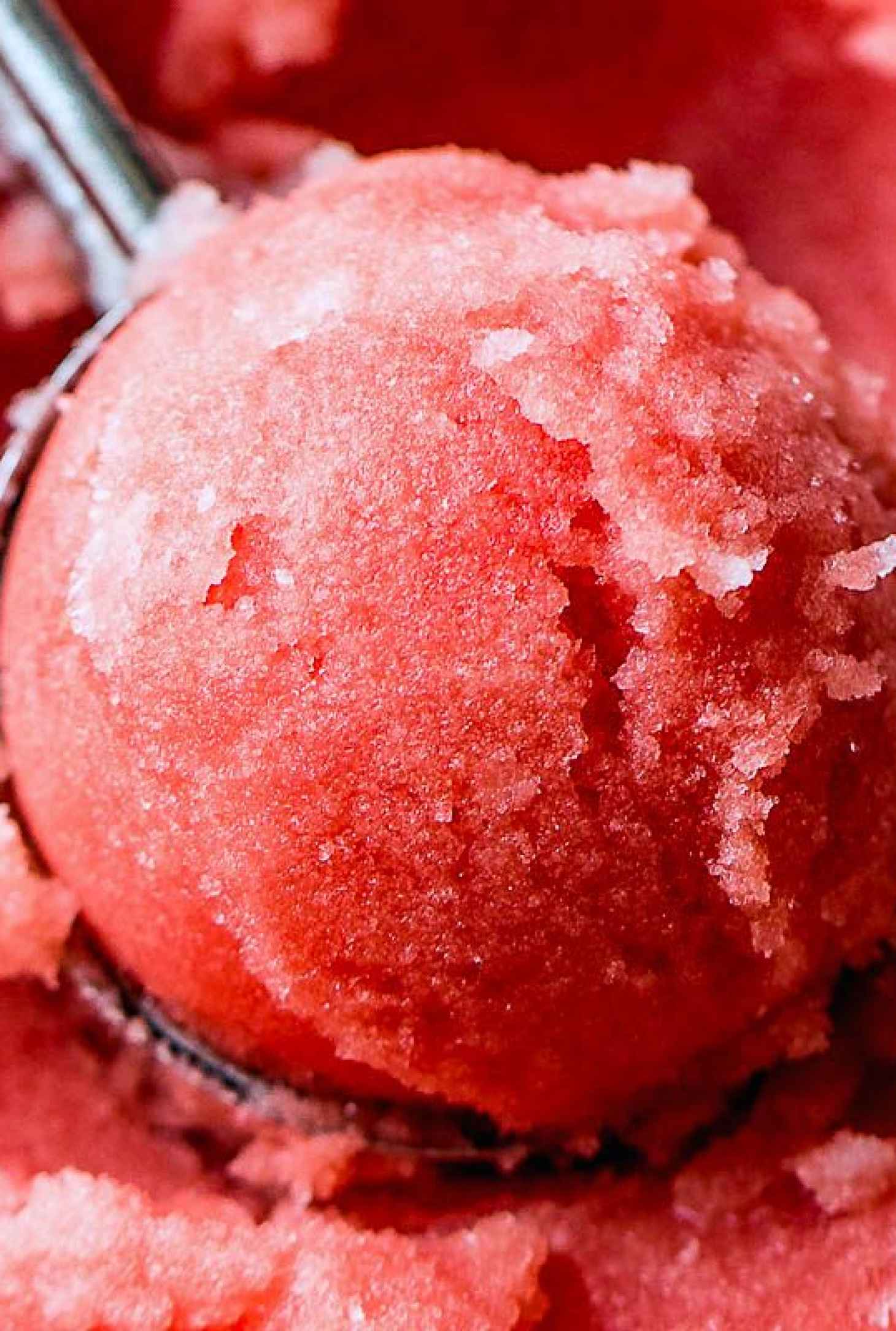 16 Healthy Summer Dessert Ideas 6 2-Ingredient Honey Watermelon Sorbet - #recipe by #eatwell101 - https://www.eatwell101.com/watermelon-sorbet-recipe