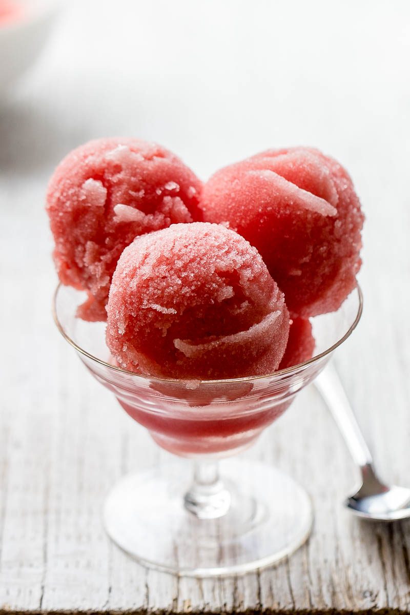 2-Ingredient Honey Watermelon Sorbet - Paleo, Dairy-Free, Vegetarian, Gluten-Free. When it comes to dessert, you really can't get much healthier than this!