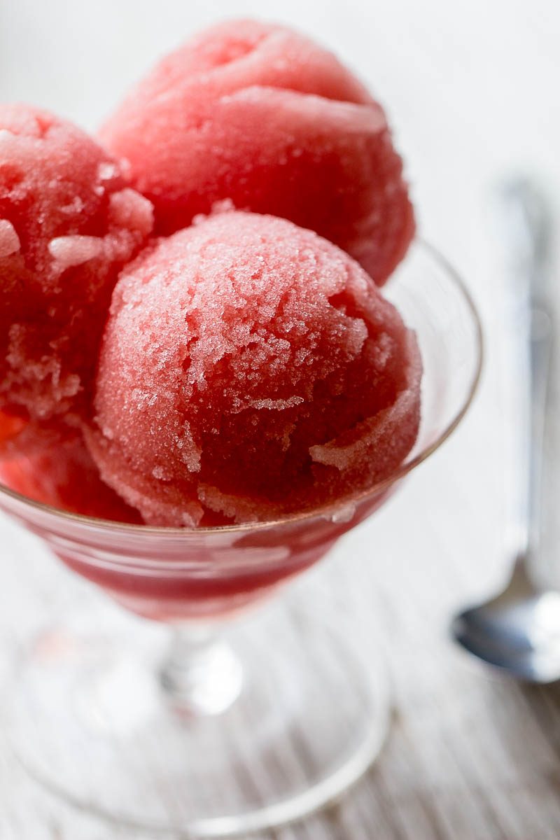 2-Ingredient Honey Watermelon Sorbet - Paleo, Dairy-Free, Vegetarian, Gluten-Free. When it comes to dessert, you really can't get much healthier than this!