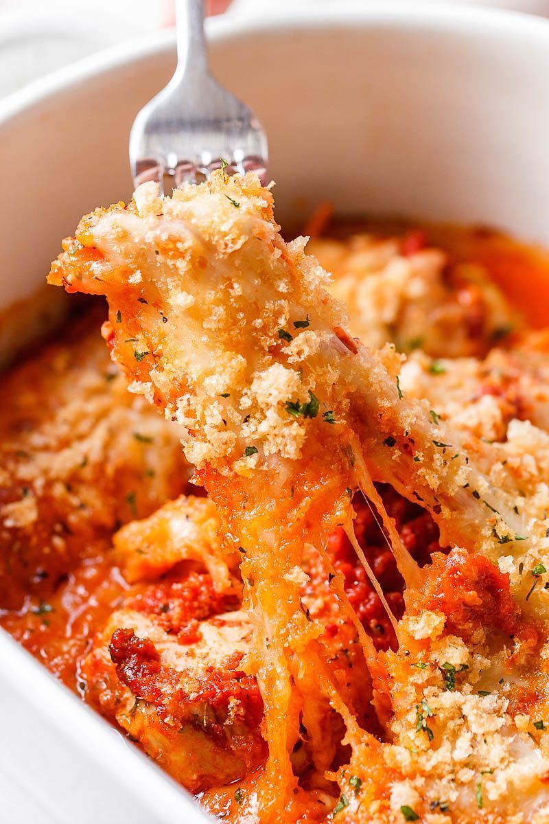 Mozzarella Parmesan Chicken Casserole Recipe — Eatwell101