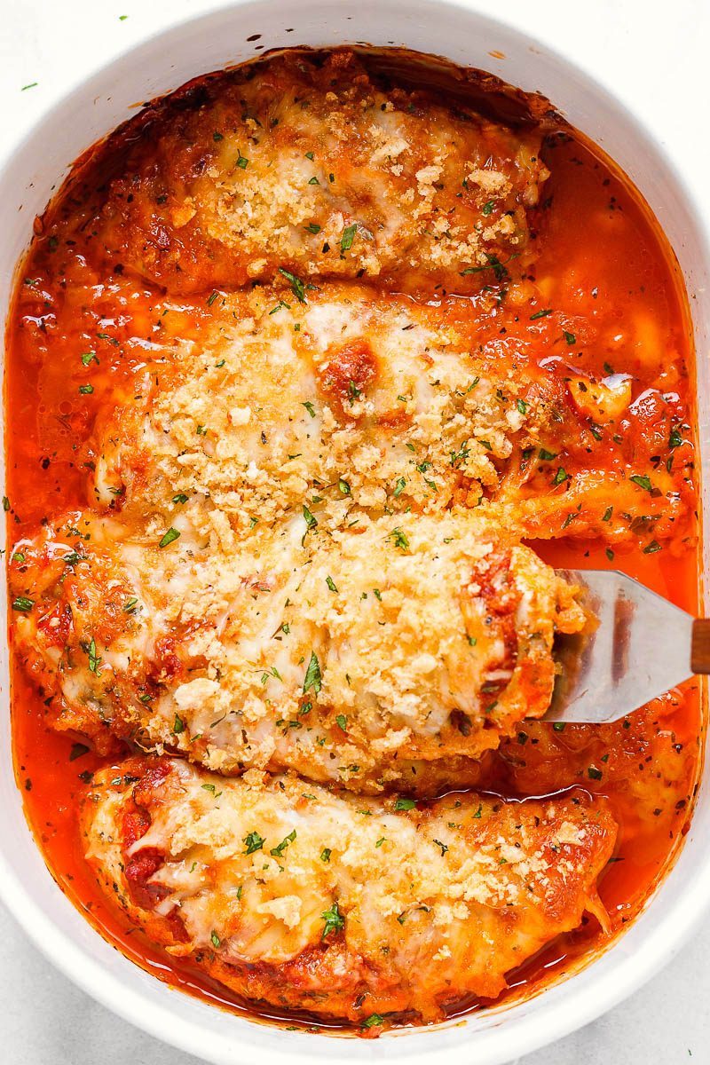 Mozzarella Parmesan Chicken Casserole Recipe — Eatwell101