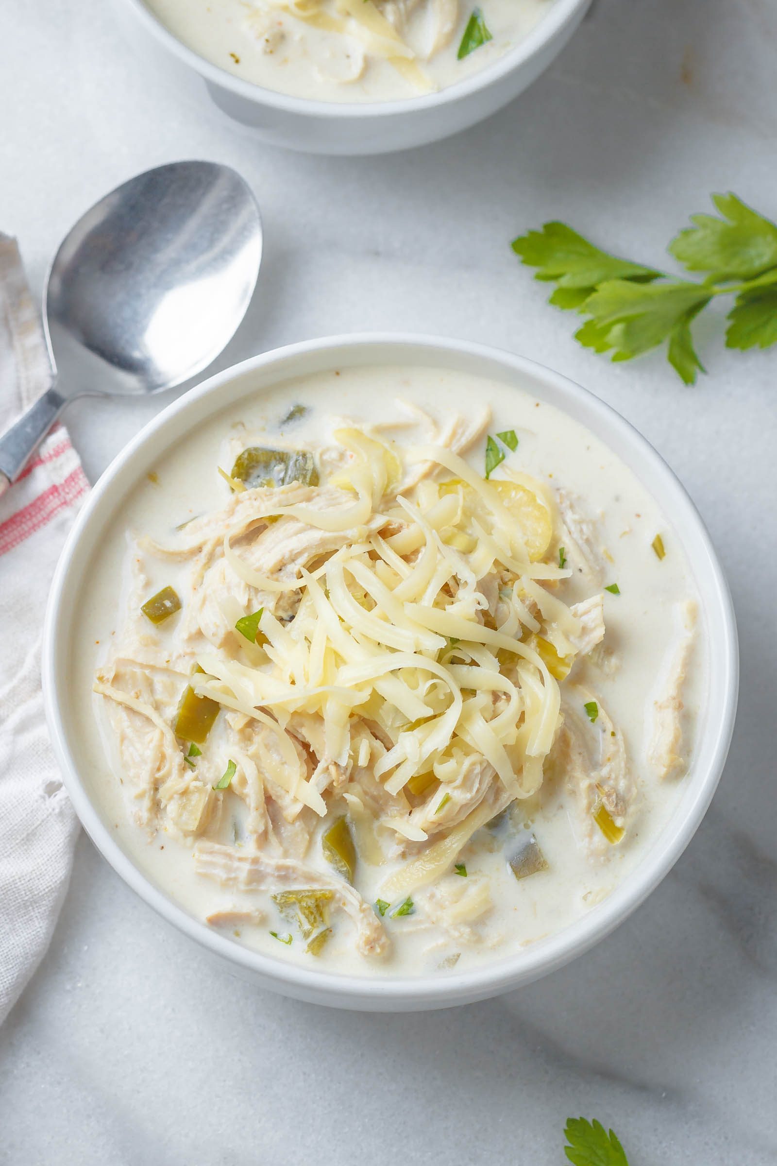 creamy chicken chili recipe