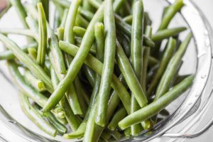 Garlic Butter Sausages with Lemon Green Beans