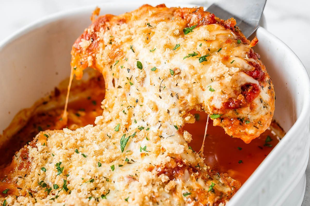 Crispy Chicken Parmesan Casserole