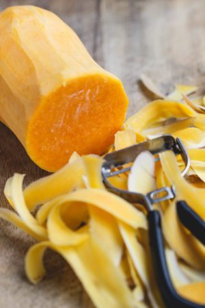 Simple Butternut Squash Steaks with Garlic Butter