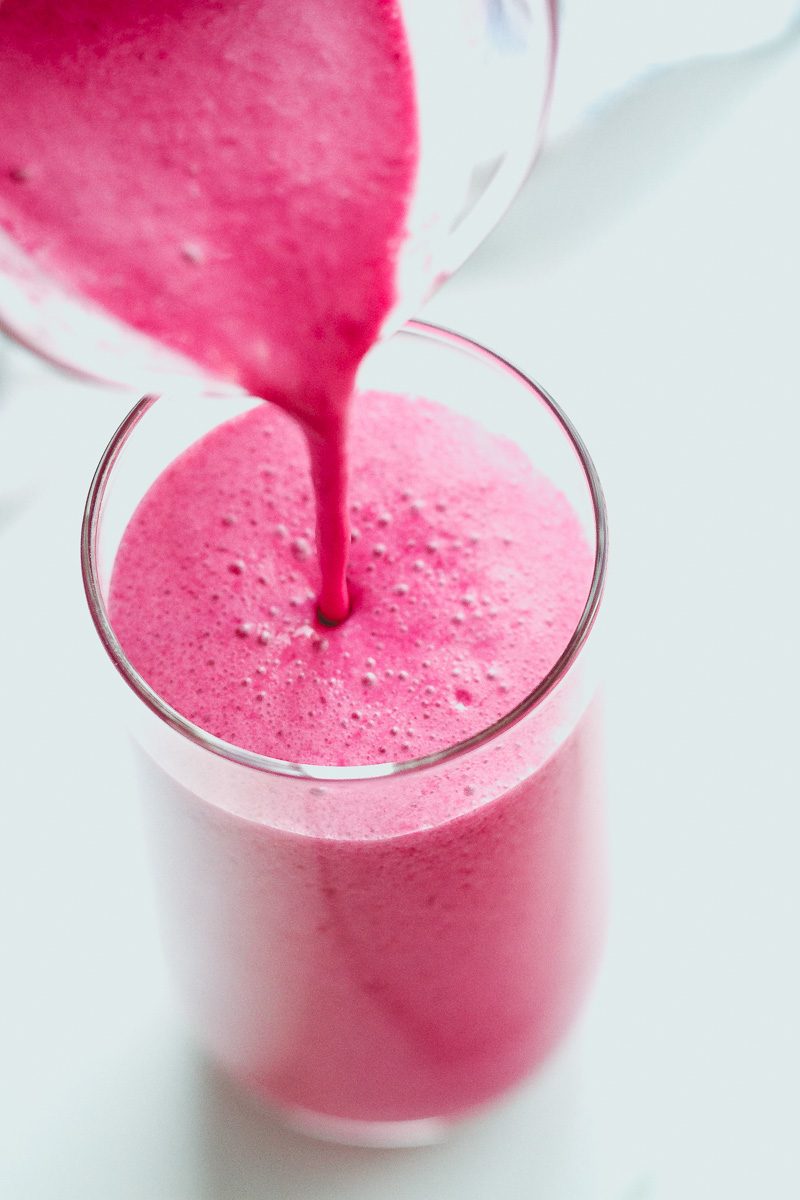 Apple Berry Beet Smoothie - A delicious snack or breakfast option, with a full serving of healthy nutrients in every cup.