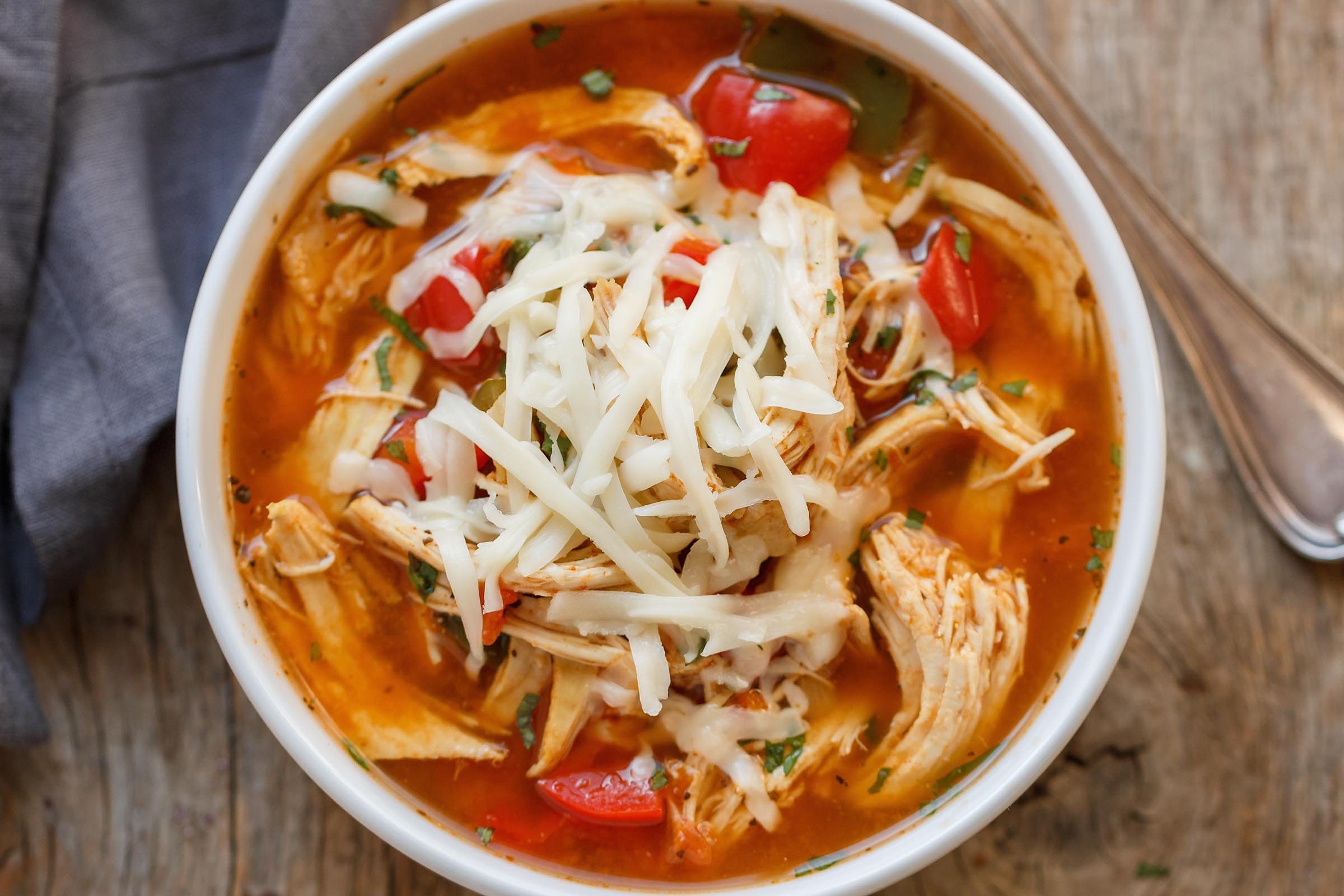 Instant Pot Fajita Chicken Soup