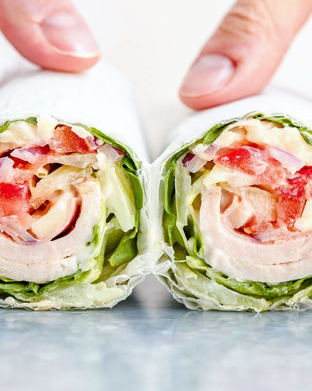 Lettuce Wrap Sandwich with Ham, Tomato and Mozzarella - #recipe by #eatwell101 - https://www.eatwell101.com/how-to-make-a-lettuce-wrap-recipe