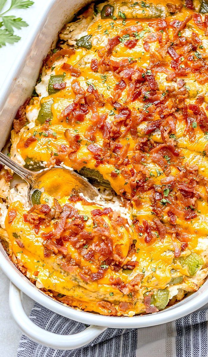 Jalapeño Popper Chicken Casserole