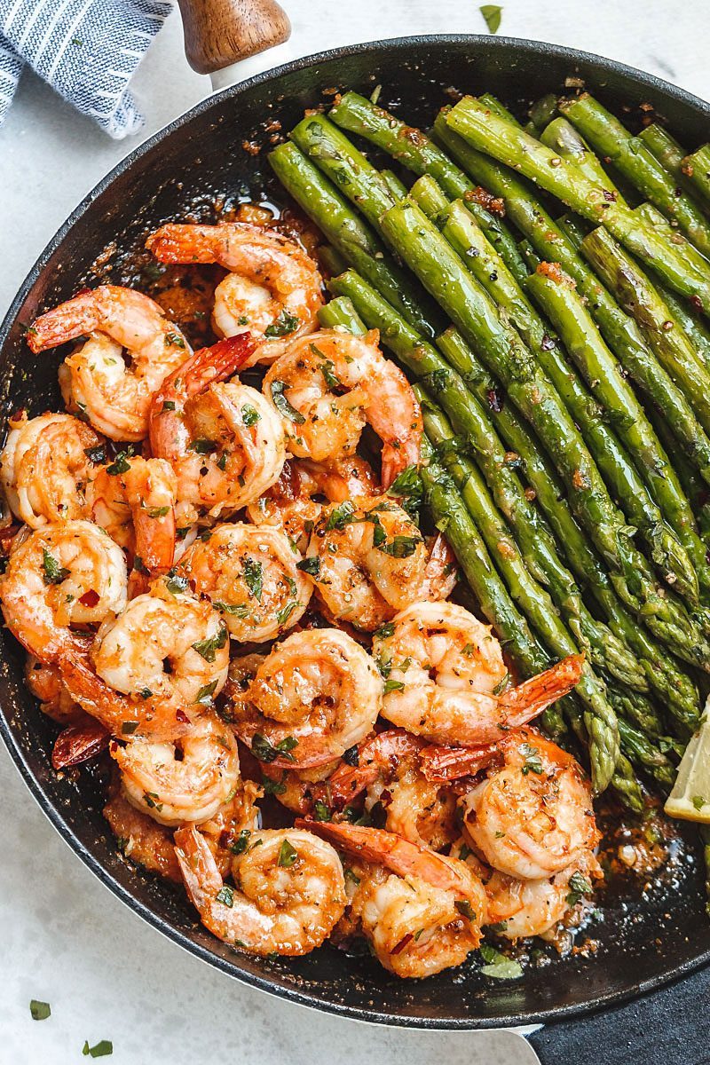 Lemon Garlic Shrimp And Asparagus : Lemon Garlic Butter Shrimp with ...