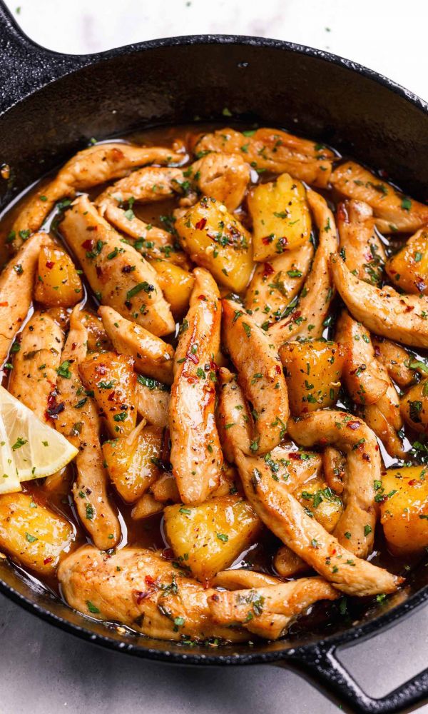 Garlic Butter Chicken with Pineapple