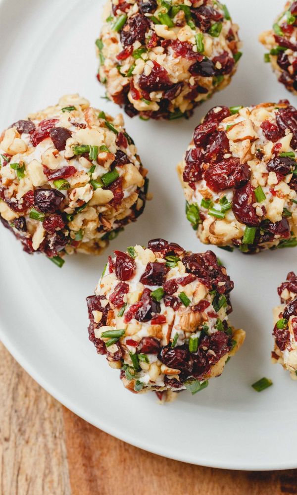 Cranberry Nut Cream Cheese Balls