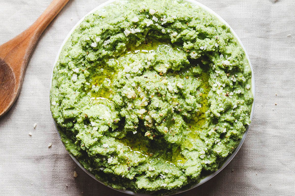 Broccoli Mash with Garlic and Parmesan