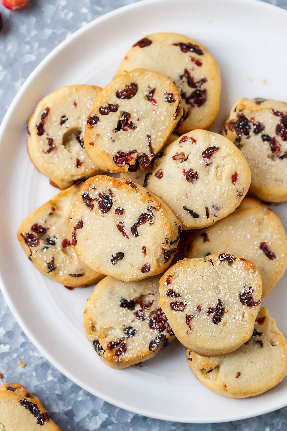 Cranberry Shortbread Cookies Recipe Eatwell101