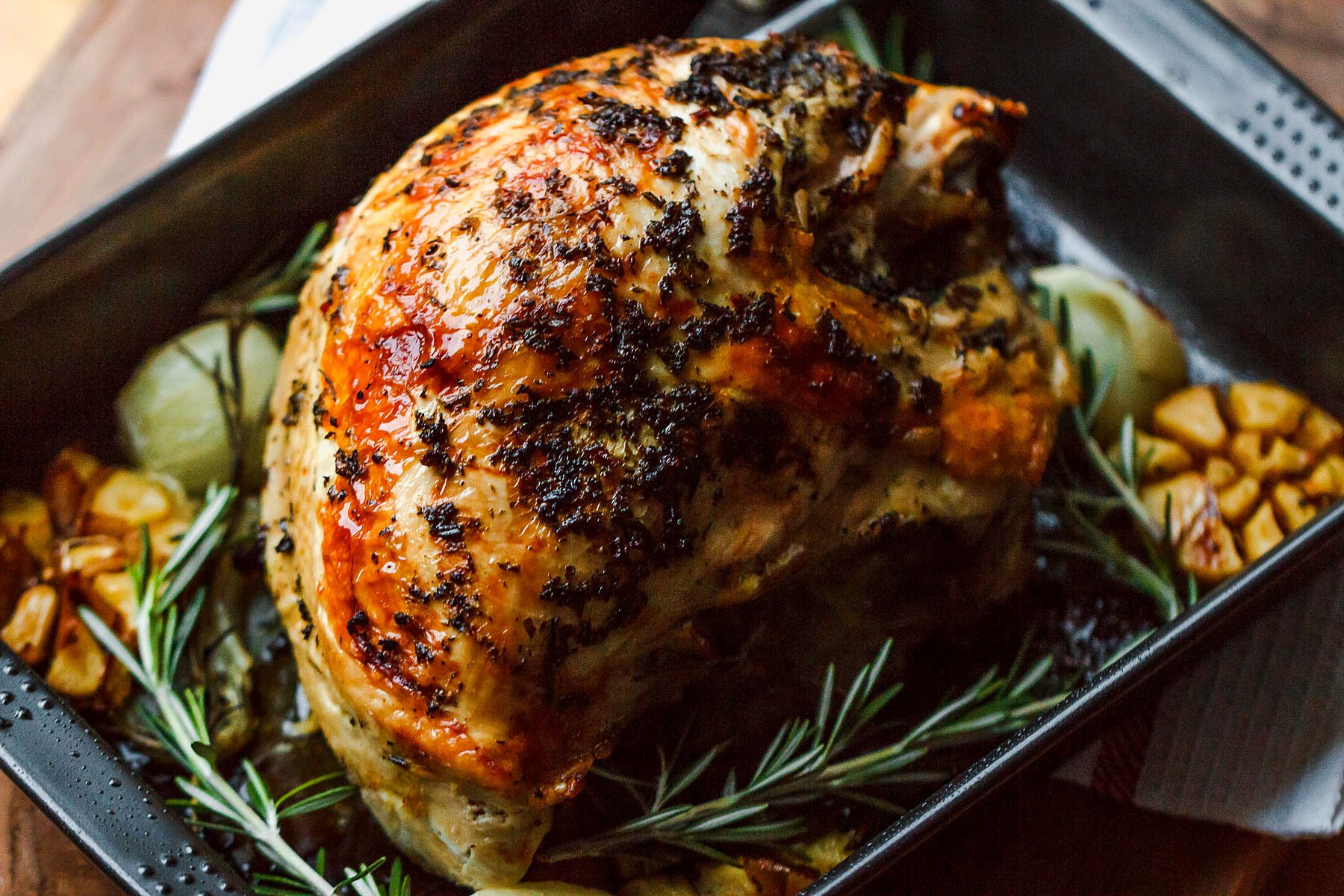 How to Stuff a Turkey breast With Herbed Butter - Here's how to make the juiciest, most tender, and most flavorful roasted turkey with herb butter you ever enjoyed!