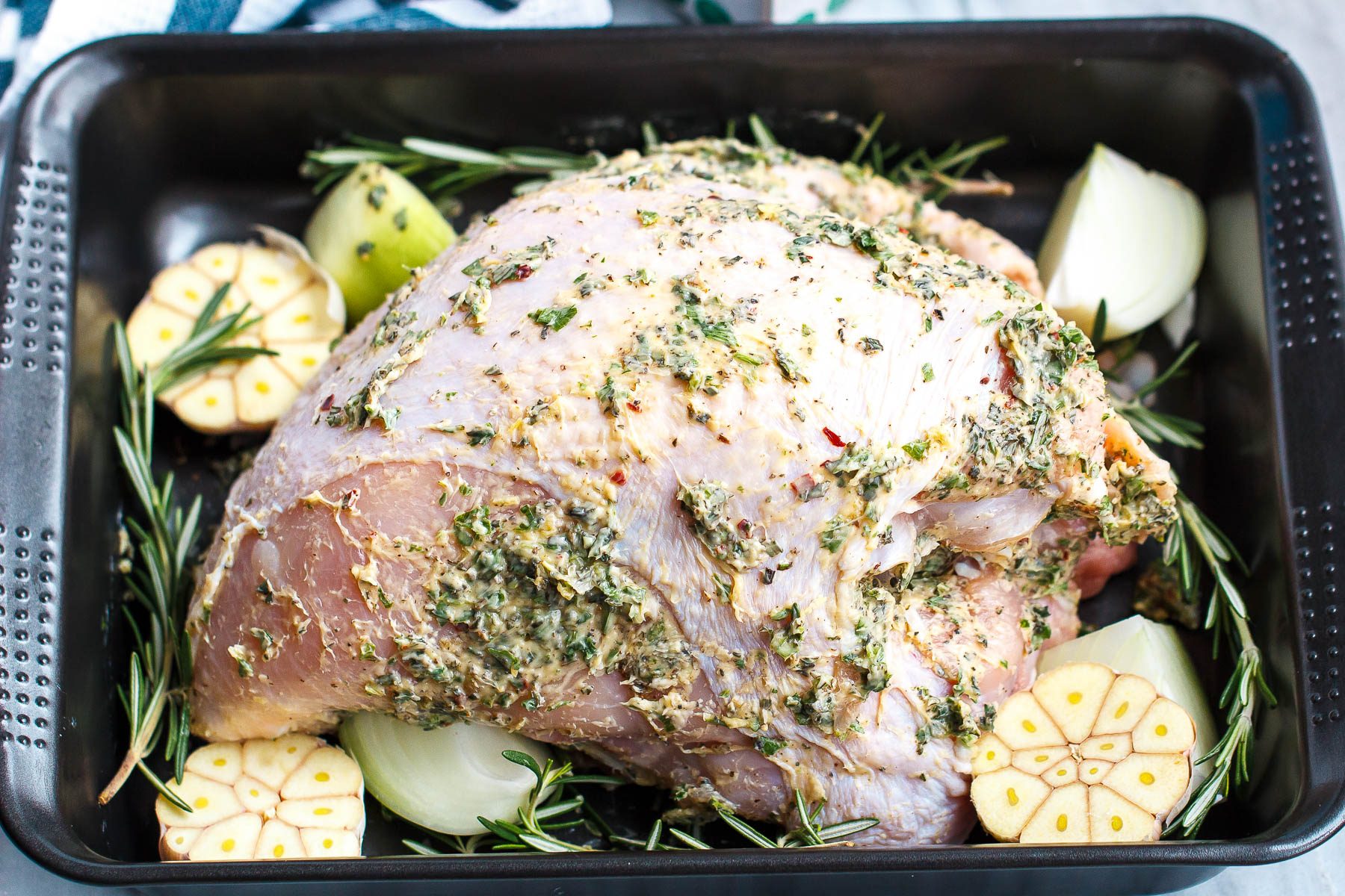How to Stuff a Turkey Breast With Herbed Butter