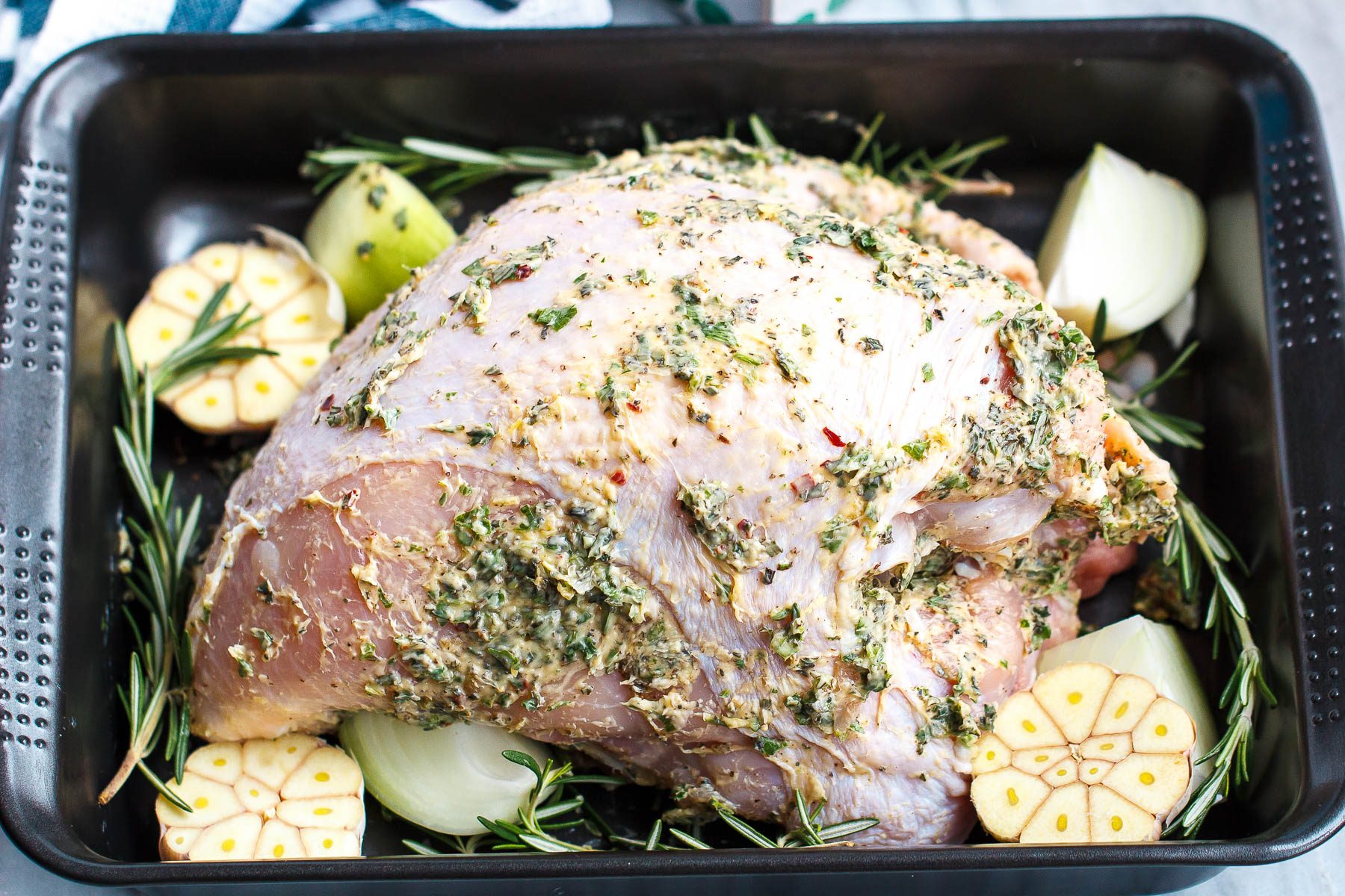 How to Stuff a Turkey breast With Herbed Butter - Here's how to make the juiciest, most tender, and most flavorful roasted turkey with herb butter you ever enjoyed!